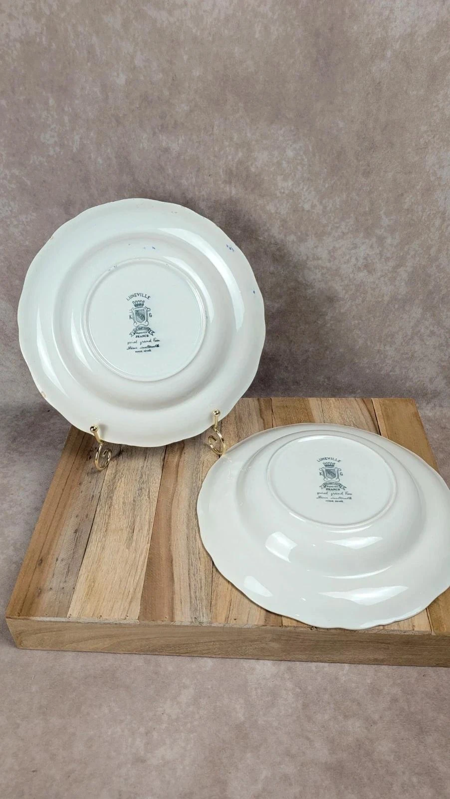 Lot de 2 assiettes creuses Lunéville – modèle The Cottage – photo 4